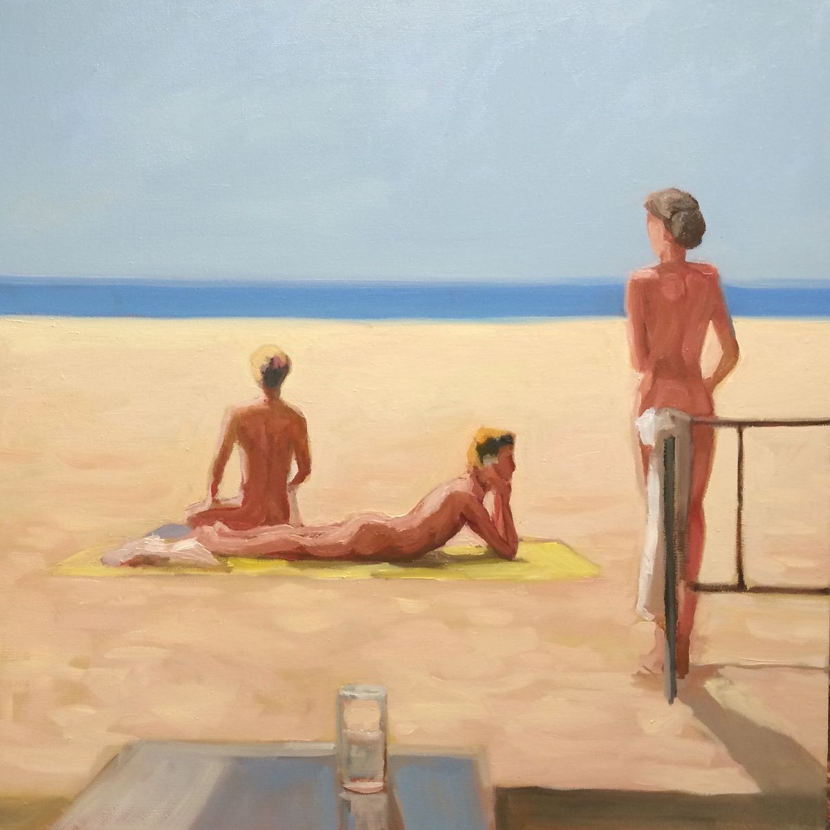 La plage immobile