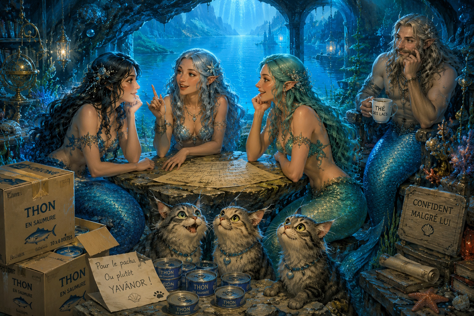 Pendant ce temps, trois sirènes rebelles