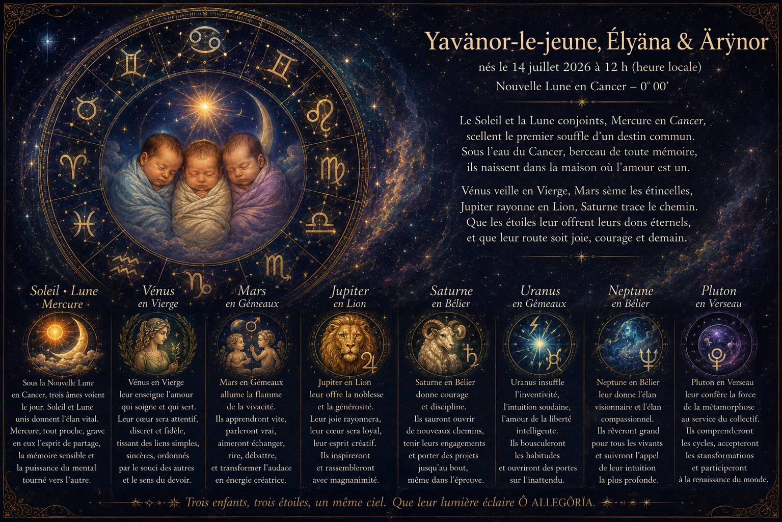 Thème astral des enfants